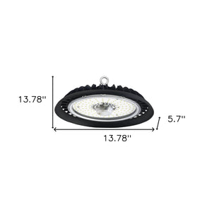Homeroots Black Metal Led Ceiling Light  Metal 543563