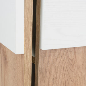 13 Inch Wooden Recessed Medicine Cabinet with Single Door for Bathroom Storage