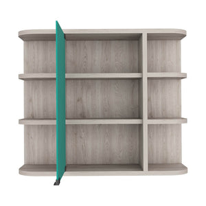 HomeRoots 24" Light Gray Wood Floating Vanity with Medicine Cabinet & Mirror - Modern Space-Saving Design 543604