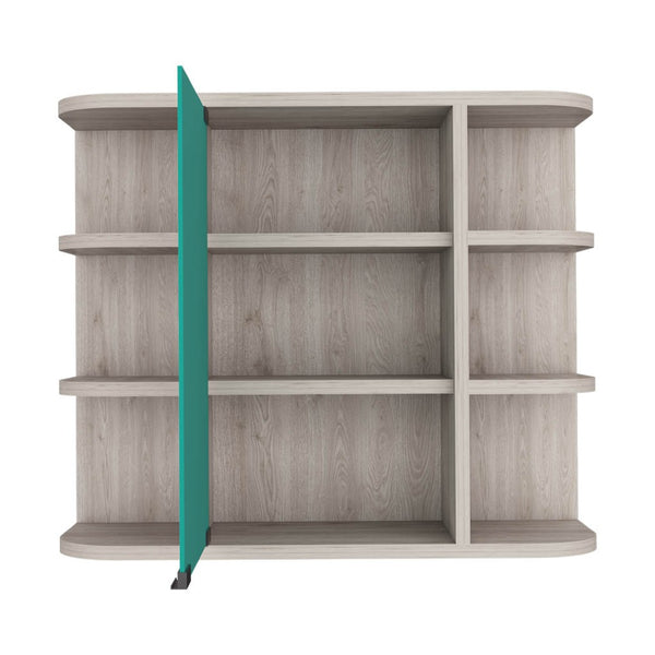 HomeRoots 24" Light Gray Wood Floating Vanity with Medicine Cabinet & Mirror - Modern Space-Saving Design 543604