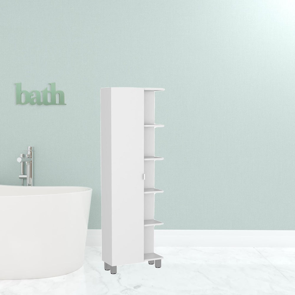 HomeRoots 20" White Wood Freestanding Vanity with Soft-Close Door, Modern Design & Ample Storage for Small Spaces 543611