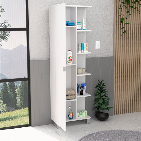 HomeRoots 20" White Wood Freestanding Vanity with Soft-Close Door, Modern Design & Ample Storage for Small Spaces 543611