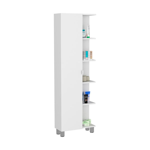 HomeRoots 20" White Wood Freestanding Vanity with Soft-Close Door, Modern Design & Ample Storage for Small Spaces 543611