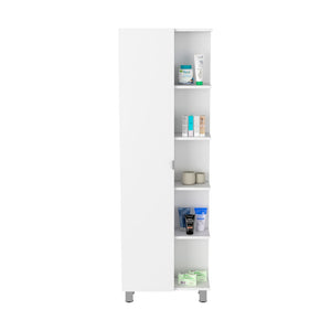 HomeRoots 20" White Wood Freestanding Vanity with Soft-Close Door, Modern Design & Ample Storage for Small Spaces 543611
