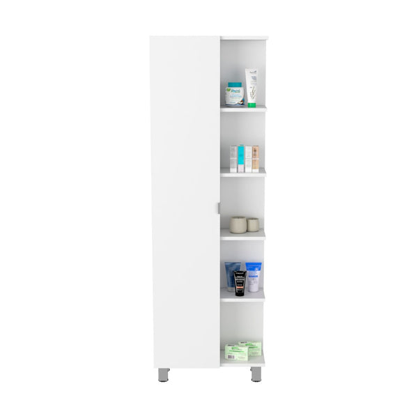 HomeRoots 20" White Wood Freestanding Vanity with Soft-Close Door, Modern Design & Ample Storage for Small Spaces 543611