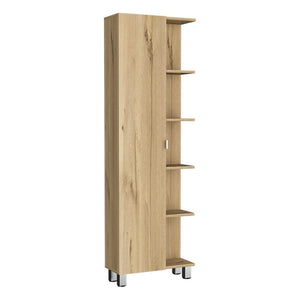 HomeRoots 20" Natural Wood Freestanding Vanity - Stylish Bathroom Upgrade with Efficient Storage & Soft-Close Door 543612