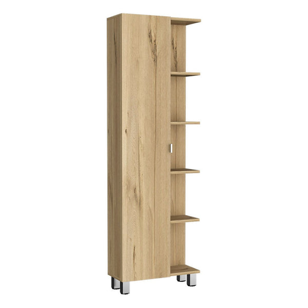 HomeRoots 20" Natural Wood Freestanding Vanity - Stylish Bathroom Upgrade with Efficient Storage & Soft-Close Door 543612