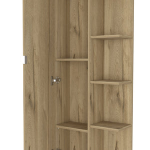 HomeRoots 20" Natural Wood Freestanding Vanity - Stylish Bathroom Upgrade with Efficient Storage & Soft-Close Door 543612