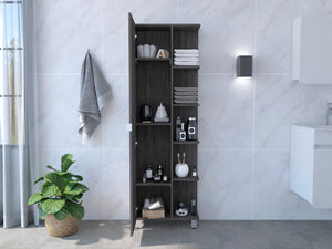 HomeRoots 20" Smoky Black Freestanding Bathroom Vanity - Modern Storage Solution for Compact Spaces & Style 543613