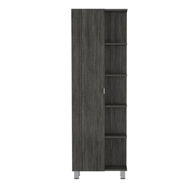 HomeRoots 20" Smoky Black Freestanding Bathroom Vanity - Modern Storage Solution for Compact Spaces & Style 543613