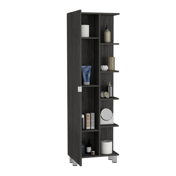HomeRoots 20" Smoky Black Freestanding Bathroom Vanity - Modern Storage Solution for Compact Spaces & Style 543613