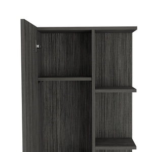 HomeRoots 20" Smoky Black Freestanding Bathroom Vanity - Modern Storage Solution for Compact Spaces & Style 543613
