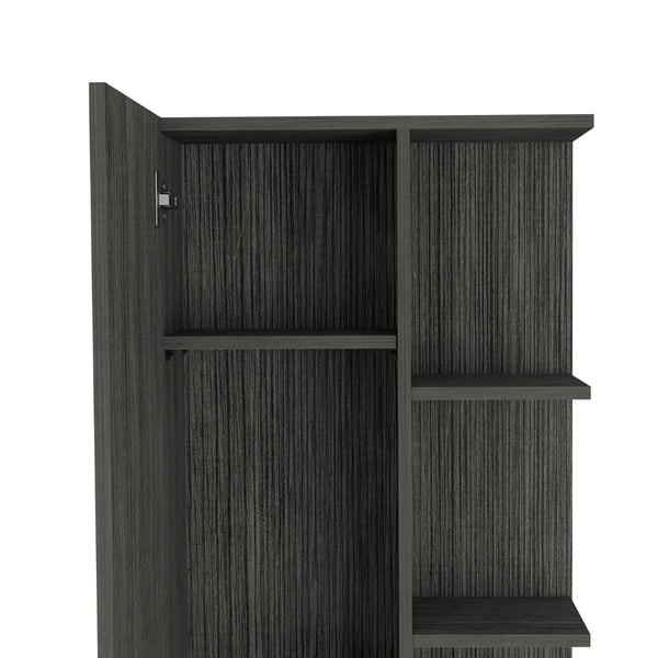 HomeRoots 20" Smoky Black Freestanding Bathroom Vanity - Modern Storage Solution for Compact Spaces & Style 543613