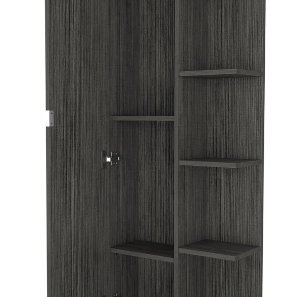 HomeRoots 20" Smoky Black Freestanding Bathroom Vanity - Modern Storage Solution for Compact Spaces & Style 543613