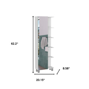 HomeRoots 20" Modern White Wood Freestanding Bathroom Vanity with Soft-Close Doors and Stylish Handles 543616