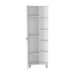 HomeRoots 20" Modern White Wood Freestanding Bathroom Vanity with Soft-Close Doors and Stylish Handles 543616