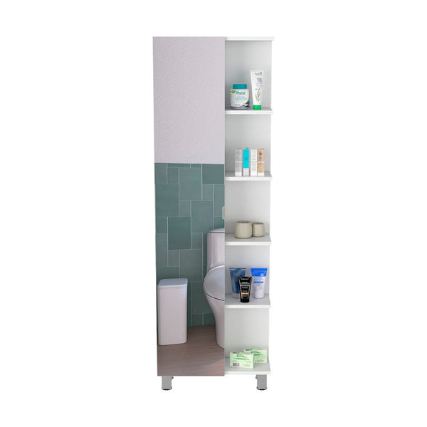 HomeRoots 20" Modern White Wood Freestanding Bathroom Vanity with Soft-Close Doors and Stylish Handles 543616
