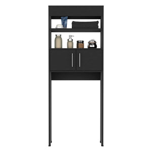 HomeRoots 25" Black Wood Freestanding Vanity - Modern Double Door Design with Soft-Close Hinges for Style & Storage 543620