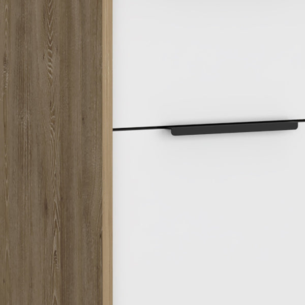 Homeroots 28" White One Drawer Faux Wood Nightstand With Storage   543637