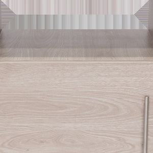 Homeroots 23" Gray Faux Wood Nightstand With Storage   543675