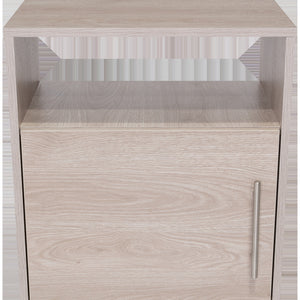 Homeroots 23" Gray Faux Wood Nightstand With Storage   543675