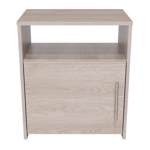 Homeroots 23" Gray Faux Wood Nightstand With Storage   543675