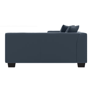 English Elm Marston Corduroy L-shape Sectional Sofa Deep Seating Six Seat Modern Living Room Navy Blue B127S00003