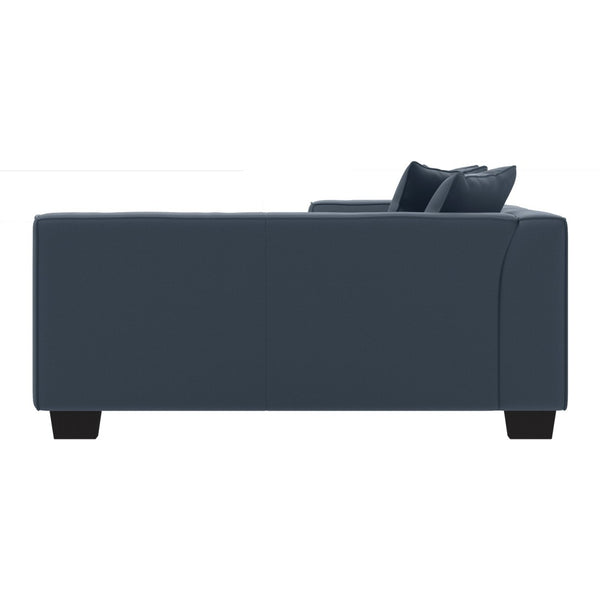 English Elm Marston Corduroy L-shape Sectional Sofa Deep Seating Six Seat Modern Living Room Navy Blue B127S00003