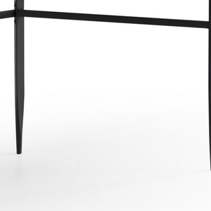 Homeroots 43" Gray And Black Writing Desk Grey,Black  543759