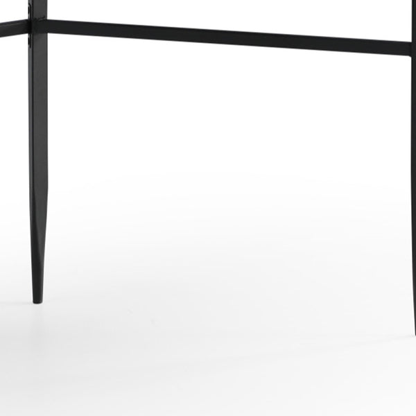 Homeroots 43" Gray And Black Writing Desk Grey,Black  543759