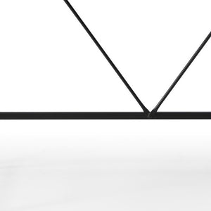 Homeroots 43" Wood Brown And Black Writing Desk With Two Drawers Walnut,Black  543784