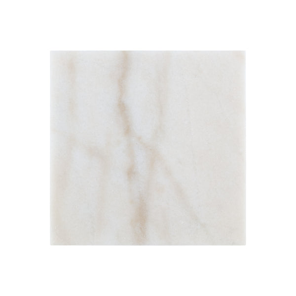 Homeroots Set Of Two 22" Silver And White Marble Nested Tables Silver  543886