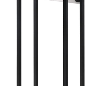 HomeRoots 26" Modern Faux Marble End Table with Iron Frame & USB Port - Stylish, Compact, and Versatile Design 543898