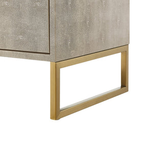 HomeRoots 21" Elegant Cream and Gold End Table with Storage Drawers – Perfect for Small Spaces and Versatile Use! 543915