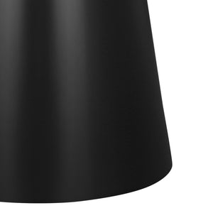 HomeRoots 22" Elegant White Marble and Black Steel Round Pedestal End Table – Chic Accent for Any Room 543916