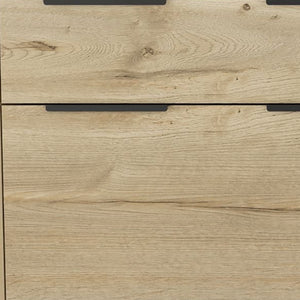 Homeroots 47" Natural Four Drawer Double Dresser  Manufactured Wood 543995