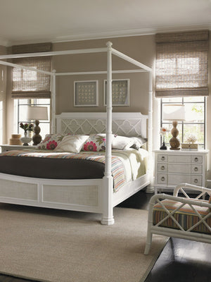 Lexington Tommy Bahama Home Tuckers Point Bachelors Chest - Elegant Woven Raffia Design With 3 Versatile Storage Drawers Somers Isle  543-624