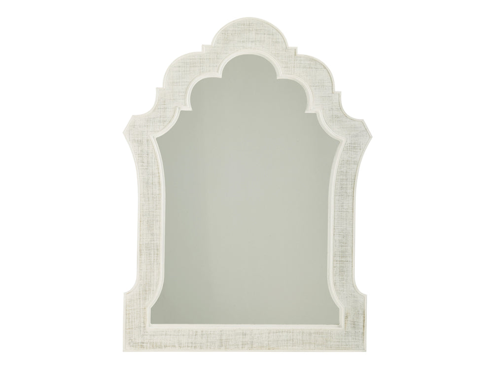 Lexington Tommy Bahama Home Sandys Mirror - Elegant Quatrefoil Design With Woven Raffia And Coastal Colors For Chic Interiors Somers Isle  543-204