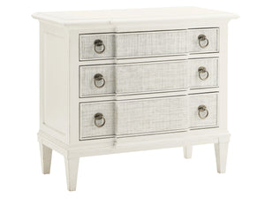 Lexington Tommy Bahama Home Tuckers Point Bachelors Chest - Elegant Woven Raffia Design With 3 Versatile Storage Drawers Somers Isle  543-624