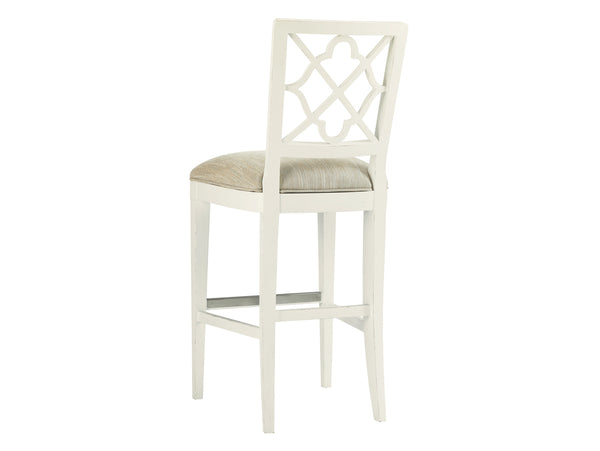 Lexington Tommy Bahama Home Newstead Bar Stool - Elegant Quatrefoil Design With Bamboo Accents For Casual Island Living Charm Somers Isle  543-816-01