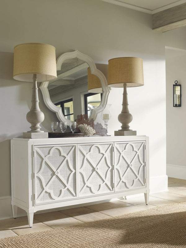 Lexington Tommy Bahama Home Paget Mirror - Elegant Quatrefoil Design Reflecting Sophisticated Island Living In Pastel Colors Somers Isle  543-201