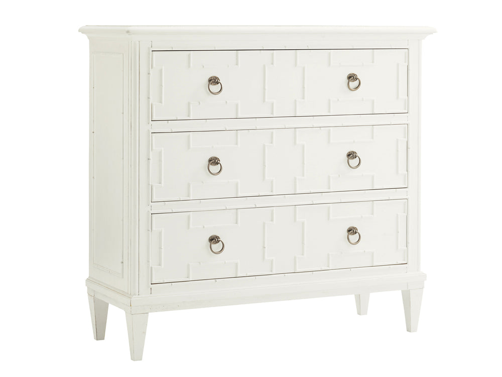 Lexington Tommy Bahama Home Somers Isle Hall Chest - Elegant Quatrefoil Design With Bamboo Accents For Stylish Island Living Somers Isle  543-973