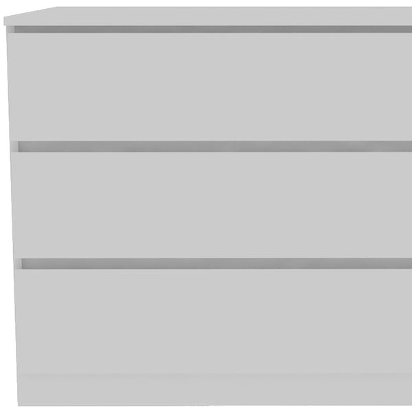 Homeroots 61" White Six Drawer Double Dresser  Manufactured Wood 544000