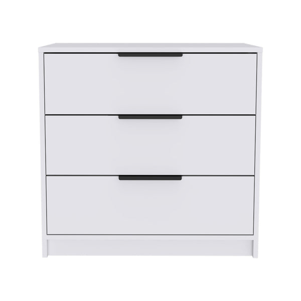 Homeroots 28" White Three Drawer Dresser  Manufactured Wood 544002