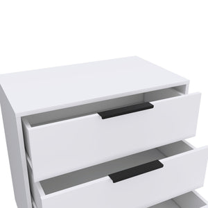Homeroots 28" White Three Drawer Dresser  Manufactured Wood 544002