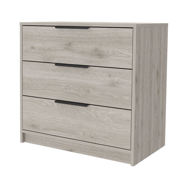 Homeroots 28" Light Gray Three Drawer Dresser  Manufactured Wood 544004
