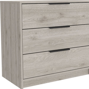 Homeroots 28" Light Gray Three Drawer Dresser  Manufactured Wood 544004
