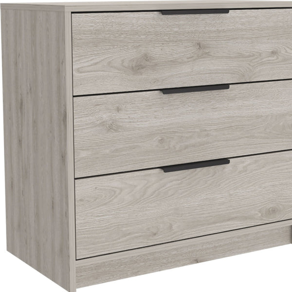 Homeroots 28" Light Gray Three Drawer Dresser  Manufactured Wood 544004