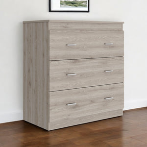 Homeroots 32" Light Gray Three Drawer Dresser  Manufactured Wood 544032