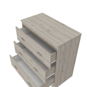 Homeroots 32" Light Gray Three Drawer Dresser  Manufactured Wood 544032